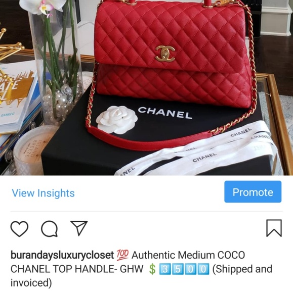 ❤️Sold❤️💯 Authentic COCO CHANEL TOP HANDLE - Picture 8 of 8